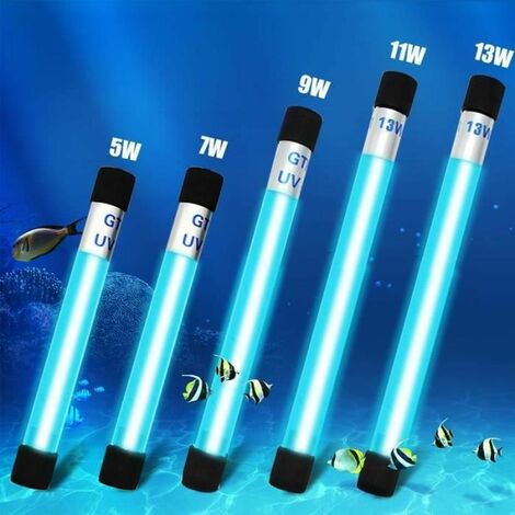 Lampe de stérilisation pour aquarium sous-marin purificateur d'eau de  filtre UV étanche - Type de