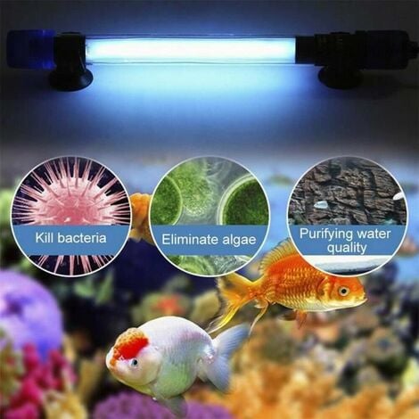 Lampe de stérilisation pour aquarium sous-marin purificateur d'eau de  filtre UV étanche - Type de