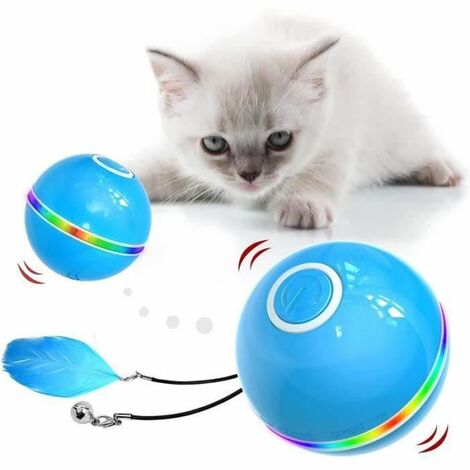 Jouet interactif électrique pour chat, balle rotative, jeux