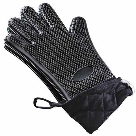 relaxdays 10 paires de gants de cuisine silicone - gants de