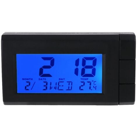 CT66 voiture thermomètre horloge horloge numérique Mini voiture