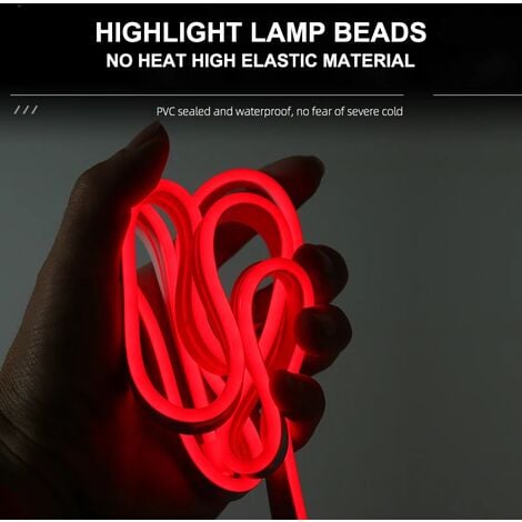 Bande lumineuse Flexible étanche à LED pour Capot de Voiture éclairage  ambiance