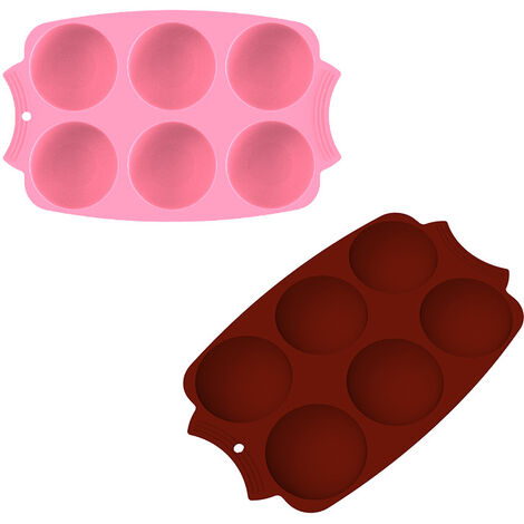 Moules ronds en silicone demi-sphère, boule 3D, bricolage, cuisson