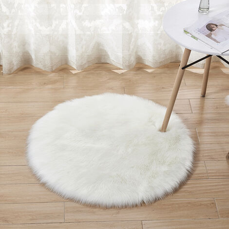 Tapis Sol Moquette Acrylique Peluche Décor Maison Salle à Manger Luxe Carré