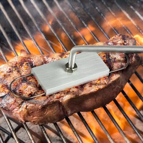 Fourchette de gril de barbecue manche en bois fourchette à viande de