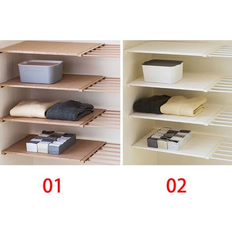 Crochet réglable fixation sur meuble - Aménagement placard et tiroir 