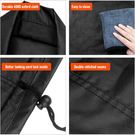 Housse Protection Plaque Feu Mizikuu - 80x100cm - Imperméable 420D - Pour Brasero Et Barbecue