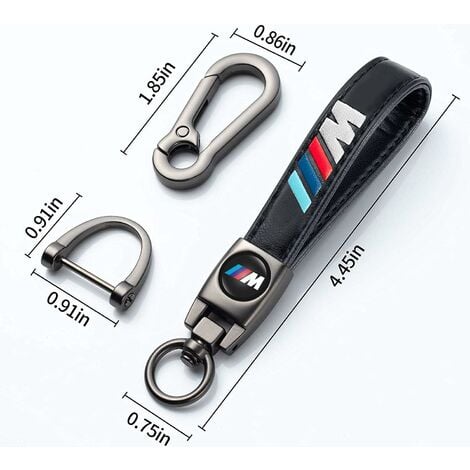 Cuir Porte-clés de Voiture avec Logo Compatible avec BMW M M2 M4