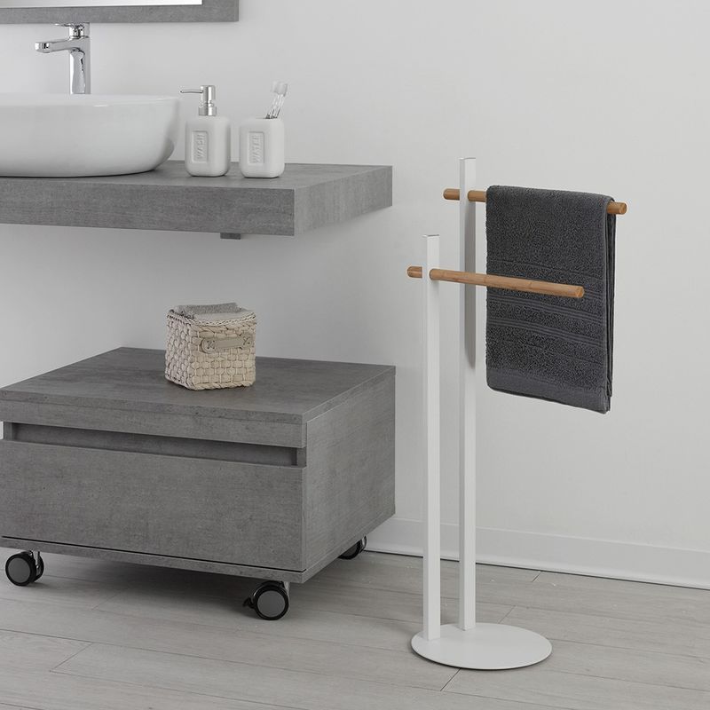 Caspari Portasciugamani In Rattan Bianco - Contiene 11 Tovaglioli Di Carta Da 20cm, Perfetto Per Buffet