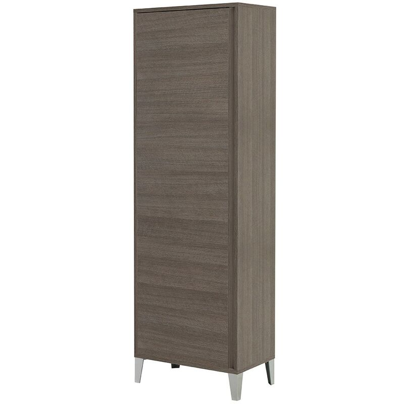 Colonna bagno porta scopa da 60 cm linea Way in rovere chiaro