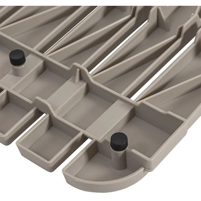 Pedana Doccia In Plastica Effetto Legno 80x50cm - Colore Tortora Per Bagno - Foto 7