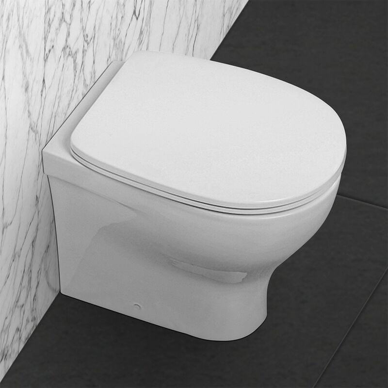 Water/bidet Pratica filomuro cm. 54,5x34 bianco lucido di Ceramica Azz