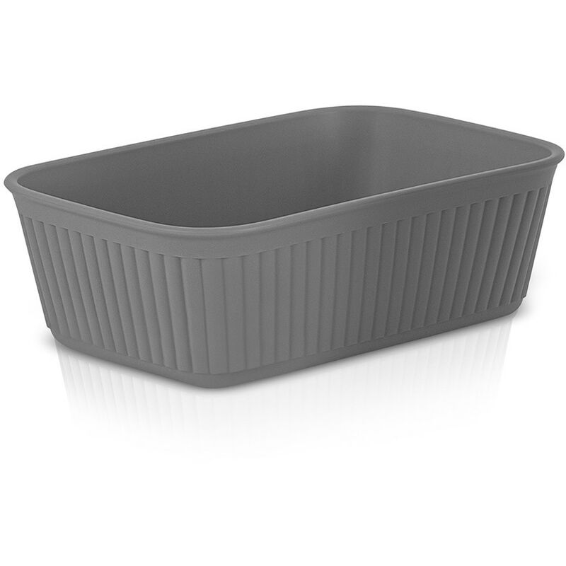 Portascopino WC in plastica Soft Touch Grigio antracite serie Jinko