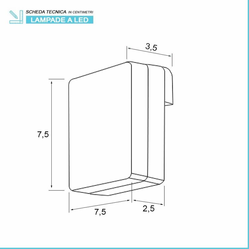 Luce specchio bagno a LED 4 W luce naturale per specchi a filo