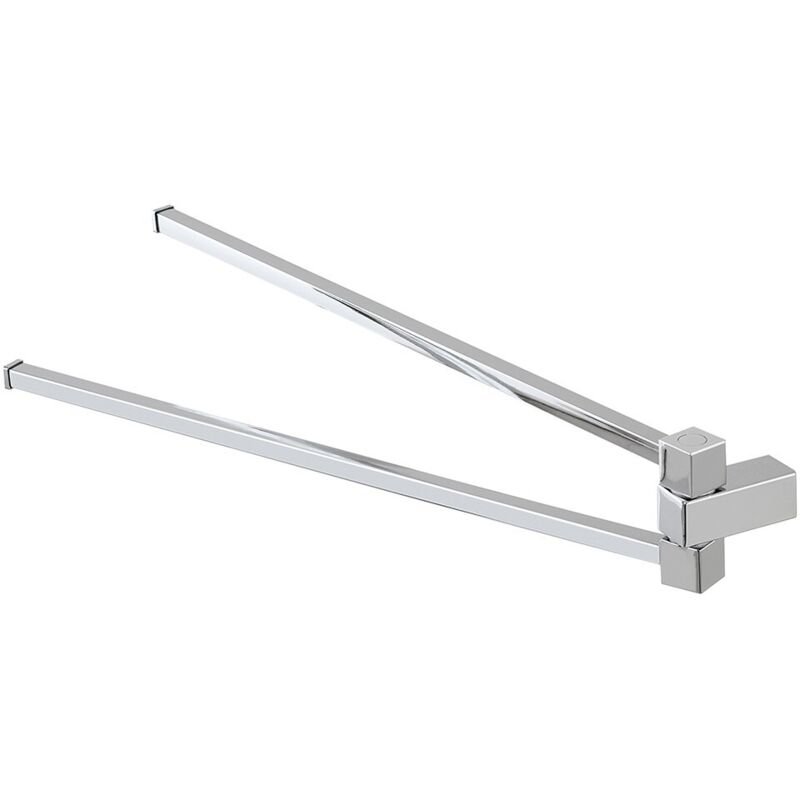 Porta Asciugamani Da Terra Vetrineinrete - 2 Bracci In Metallo E Vetro, Moderno - Foto 7