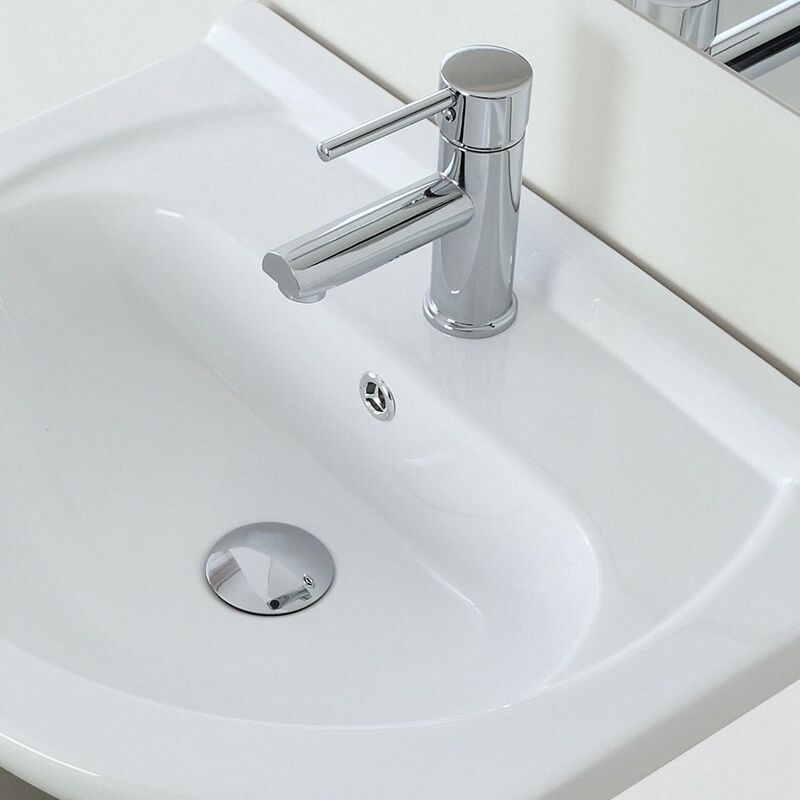 Vicco mobiletto bagno Agasta, Bianco lucido, 56.2 x 83.2 cm