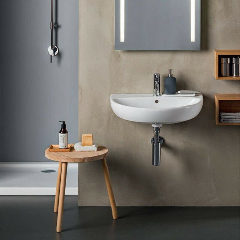 Lavabo bagno sospeso rettangolare 50x42 ceramica