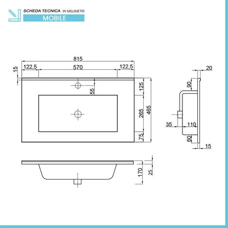 Mobile bagno alto Iris