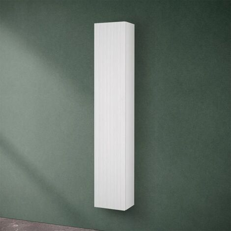Pensile bagno sospeso cannettato H 150 cm bianco opaco Bali (1/5)