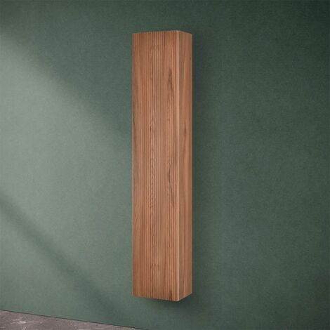 Pensile bagno sospeso cannettato H 150 cm noce canaletto Bali (1/5)