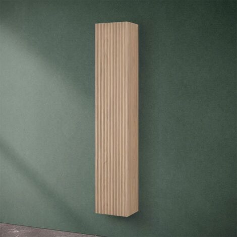 Pensile bagno sospeso cannettato H 150 cm rovere chiaro Bali (1/5)