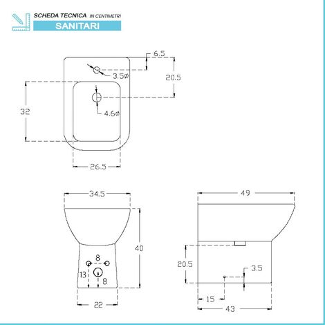 Wc e bidet filomuro salvaspazio Rimless e sedile originale soft close Ginevra