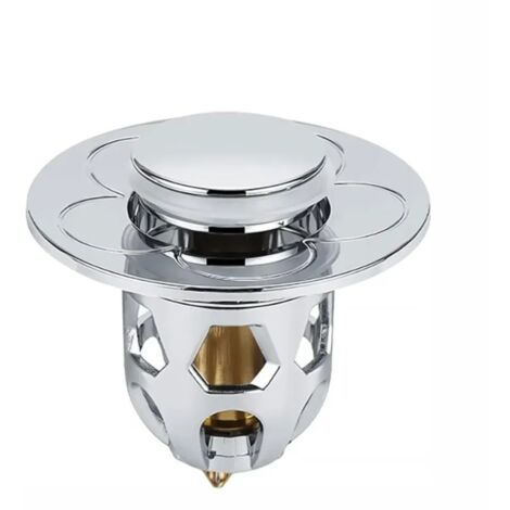 Tappo lavandino clic clac per fori da 34 a 40 mm con 2 guarnizioni