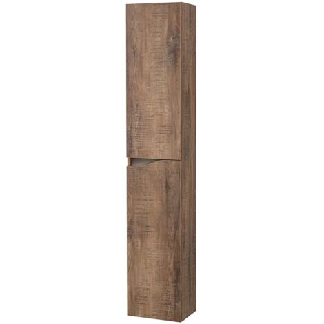 Colonna bagno sospesa 160 cm tabacco e tortora Sumya