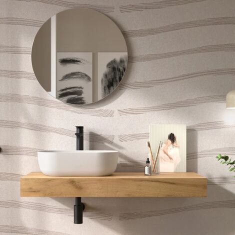 Mensolone portalavabo da 100 cm in legno MDF rovere africa Sumo (1/3)