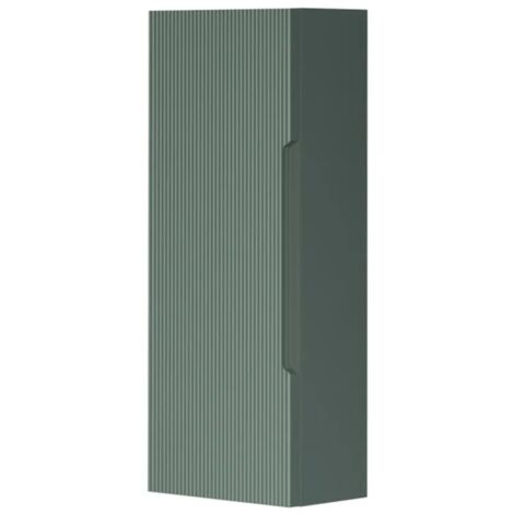 Pensile bagno sospeso H 75 cm verde opaco cannettato reversibile Rigo