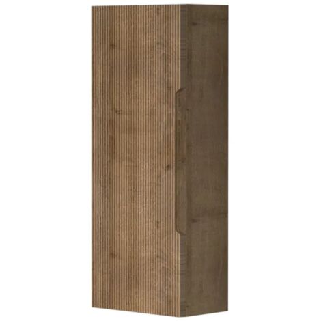 Pensile bagno sospeso H 75 cm rovere cannettato reversibile Rigo