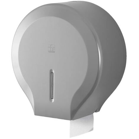 Distributore di carta igienica a rotoli fino a 300 mt in ABS grigio (1/5)
