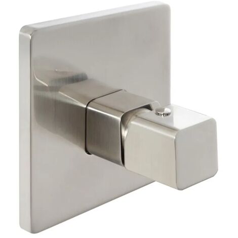 Miscelatore doccia ad incasso in ottone color nichel spazzolato completo di corpo a muro Lotus