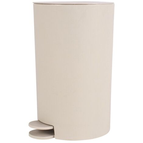 Pattumiera bagno 3 Lt beige con apertura a pedale Orbix
