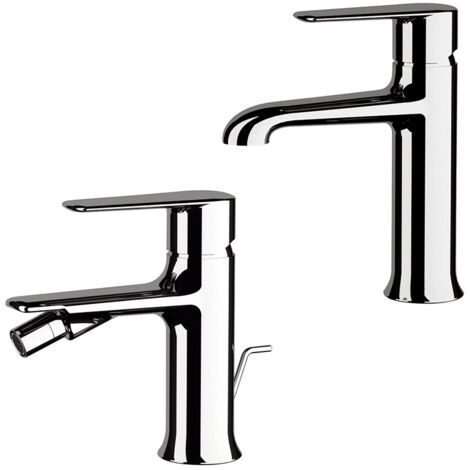 Set miscelatori lavabo e bidet in ottone cromato linea Armonia (1/5)