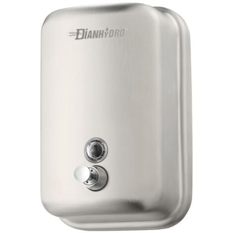 Dispenser sapone liquido in acciaio inox a parete 0,8 Lt con erogazione push (1/2)