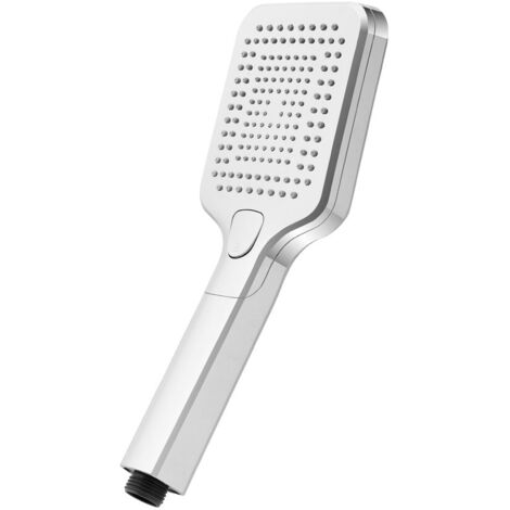 Doccetta quadrata 26,6 cm con tre tipi di getto cromo in ABS Hidra (1/3)