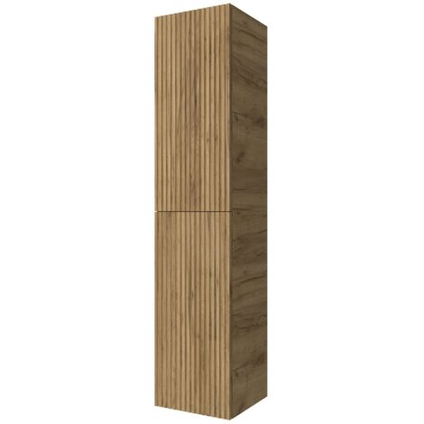 Colonna bagno sospesa 160cm in rovere africa a 2 ante Nara