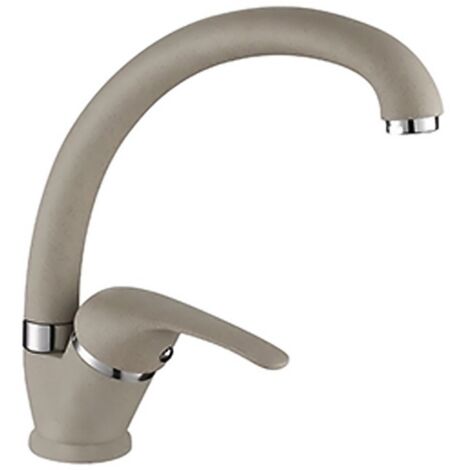 Rubinetto cucina a canna alta in ottone beige Remy (1/2)