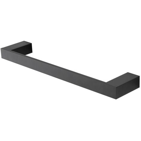 Porta asciugamani diritto da muro L 35 cm in alluminio Nero Sky (1/3)