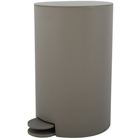 Pattumiera bagno 3 Lt tortora con apertura a pedale Orbix