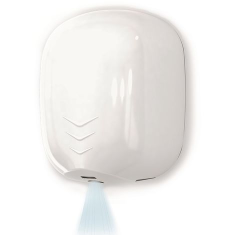 Asciugamani elettrico bianco con fotocellula 1100W