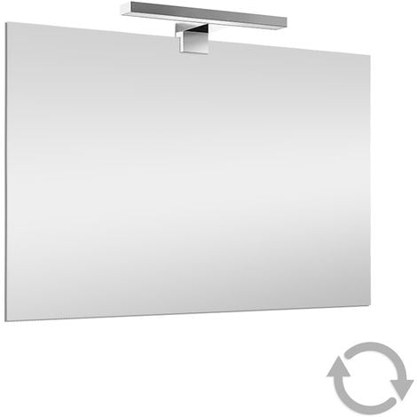 Specchio LED 60x80 cm reversibile con luce naturale