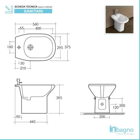 Set sanitari tradizionali serie Orient scarico a pavimento e sedile avvolgente
