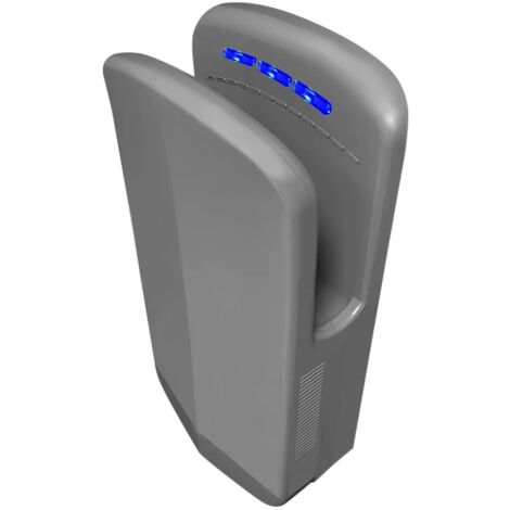 Asciugamani elettrico 1450W automatico salvaspazio grigio