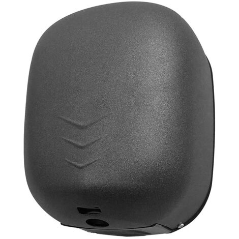 Asciugamani elettrico con sensore fotocellula 1100W ultra veloce nero