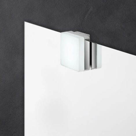 Lampada per specchio con LED quadrata naturale e potenza 4 W
