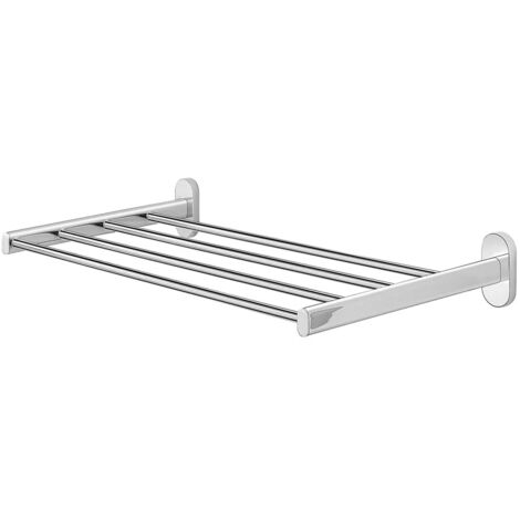 Porta Asciugamani Da Bagno Cromato 60cm GEDY | In Acciaio Inox Con Fissaggio A Colla - Foto 11
