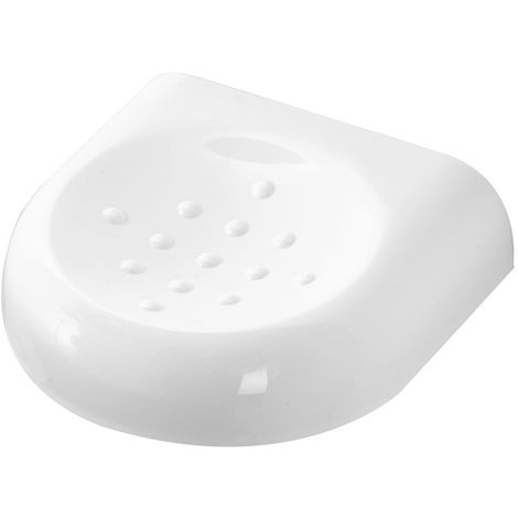 Porta sapone a muro in ABS bianco  Gioia (1/4)