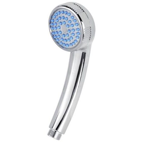 Soffione doccia cromo con ricambio doccetta mono funzione in ABS (1/7)